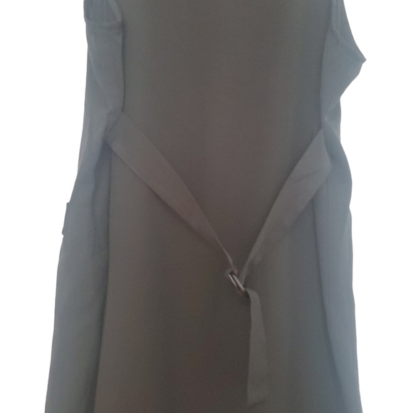 Vintage black button front embroidered midi dress - Picture 3 of 5